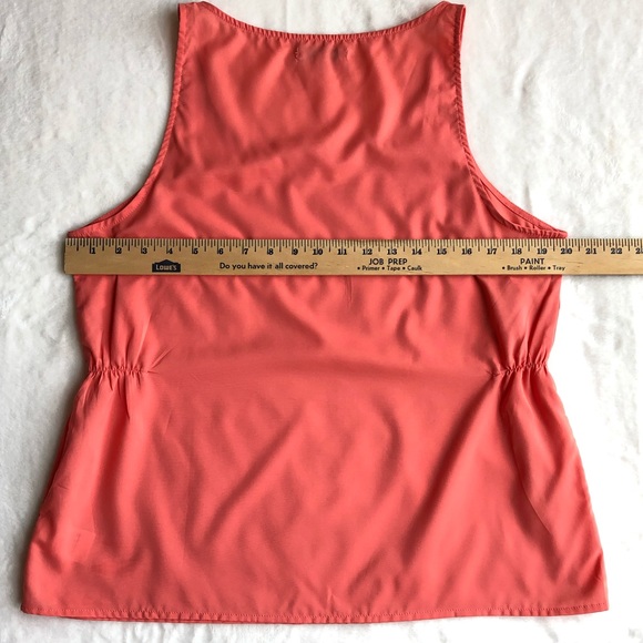 Banana Republic Coral Sleeveless Top - L - Picture 7 of 7